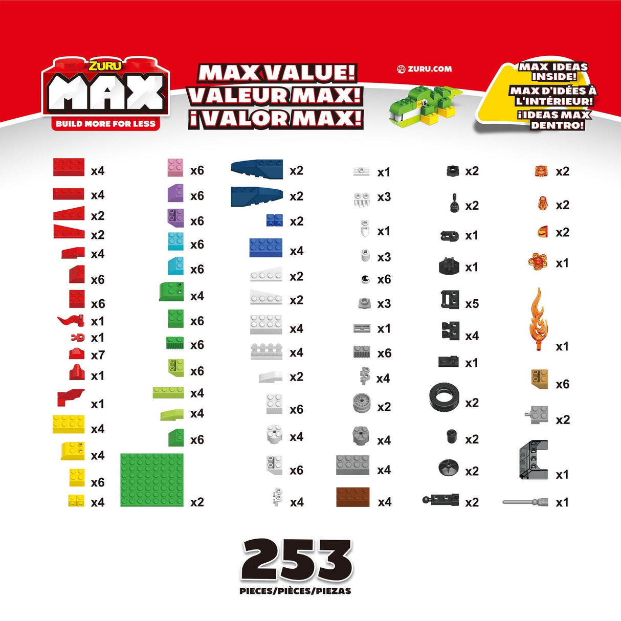 Max Build More-Construct Ion-Value Brick 253 Bri