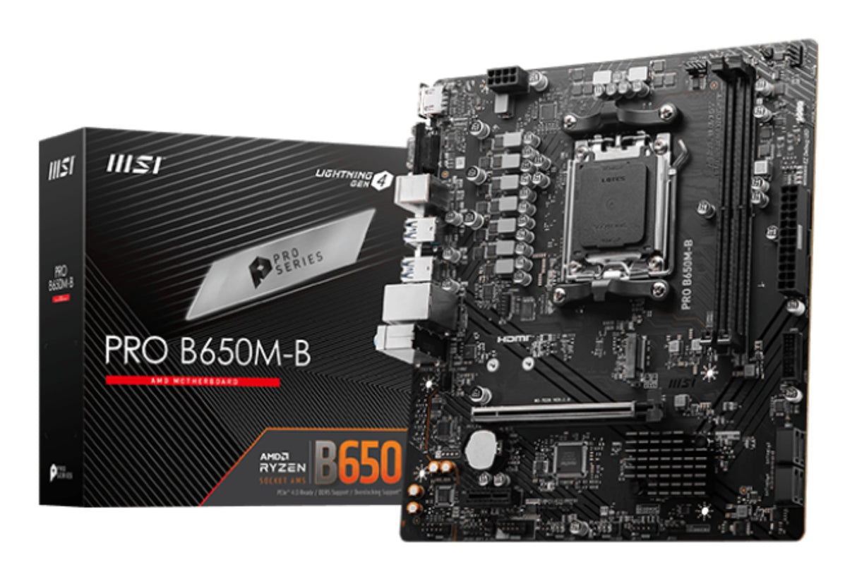 EAN 4711377144797 - MSI PRO B650M-B placa base AMD B650 Zócalo AM5 micro ATX imagen 1