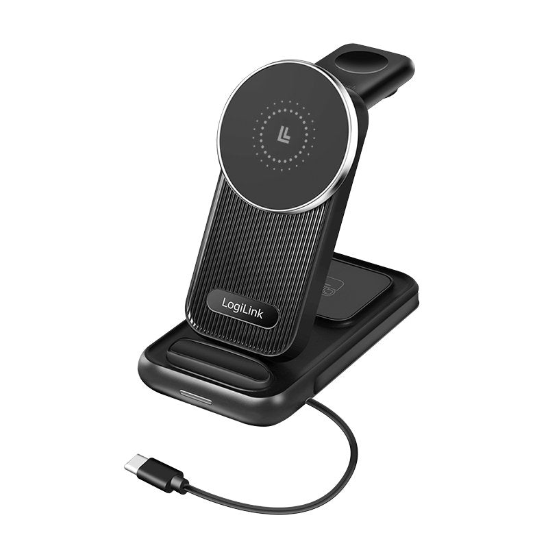 Logilink Wireless Table Charger, 4 In 1, 15w