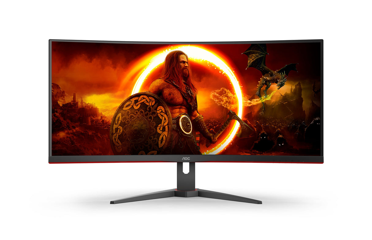 EAN 4038986111348 - AOC G2 CU34G2XE/BK pantalla para PC 86,4 cm (34") 3440 x 1440 Pixeles Wide Quad HD LCD Negro, Rojo imagen 2
