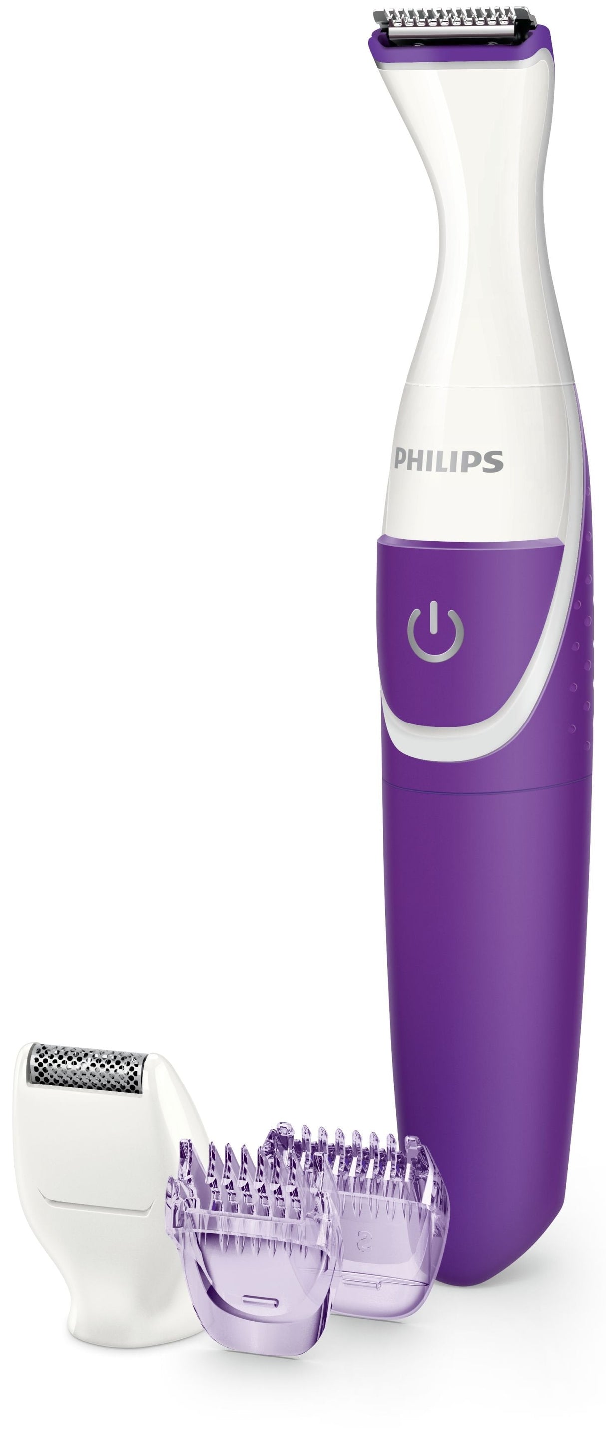 EAN 8710103860044 - Philips Essential BRT383/15 depiladora bikini Mojado y seco Violeta, Blanco imagen 3