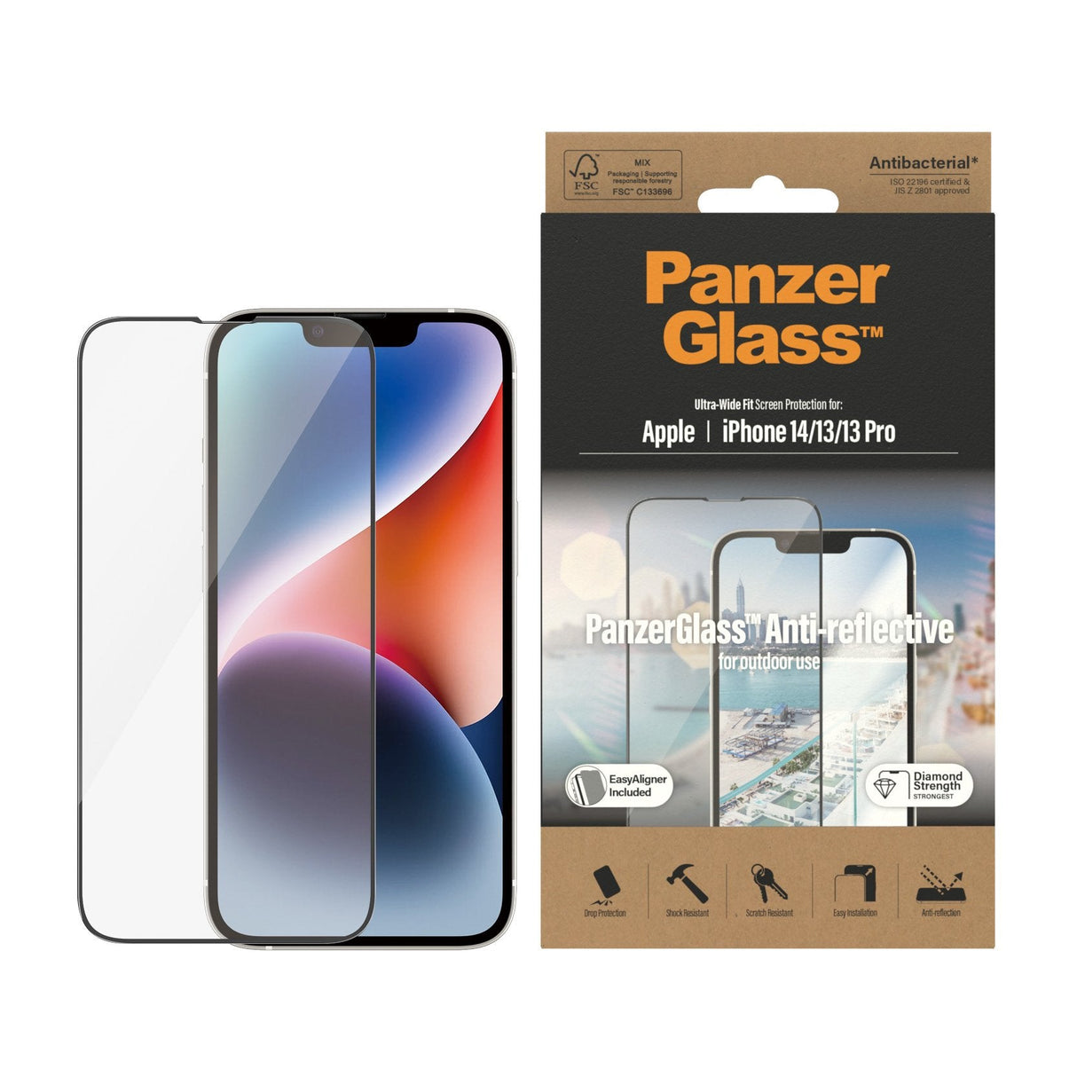 Apple Iphone Protector De Pantalla Anti-Reflejante Panzerglass Ultra-Wide Fit 1 Pieza(S)