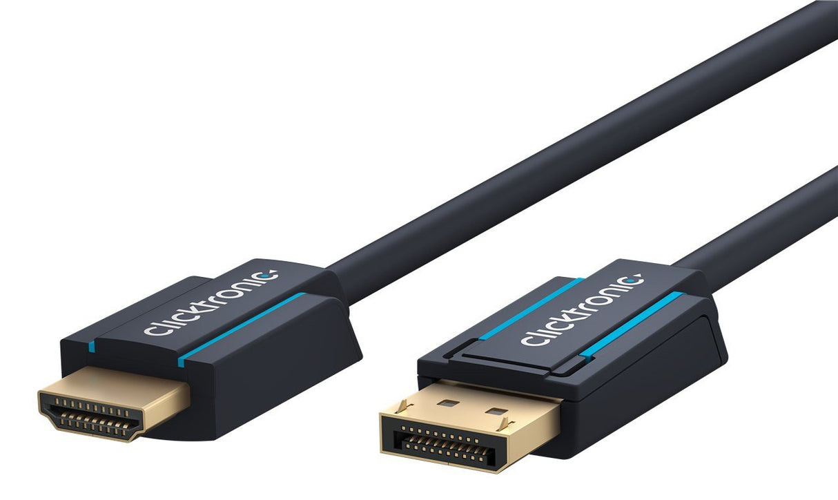 EAN 4040849449277 - ClickTronic 44927 cable HDMI 10 m DisplayPort HDMI tipo A (Estándar) Negro imagen 1