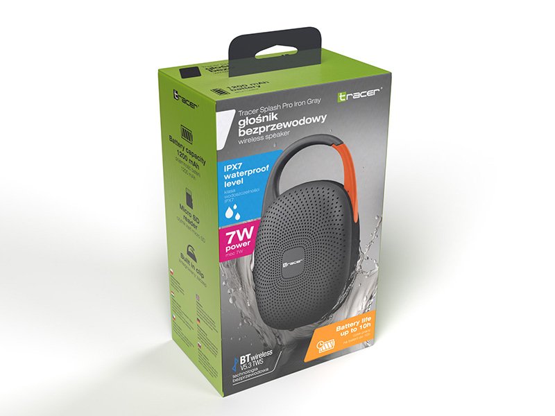 Tracer Speakers Splash Pro Tws Bt Iron Gray