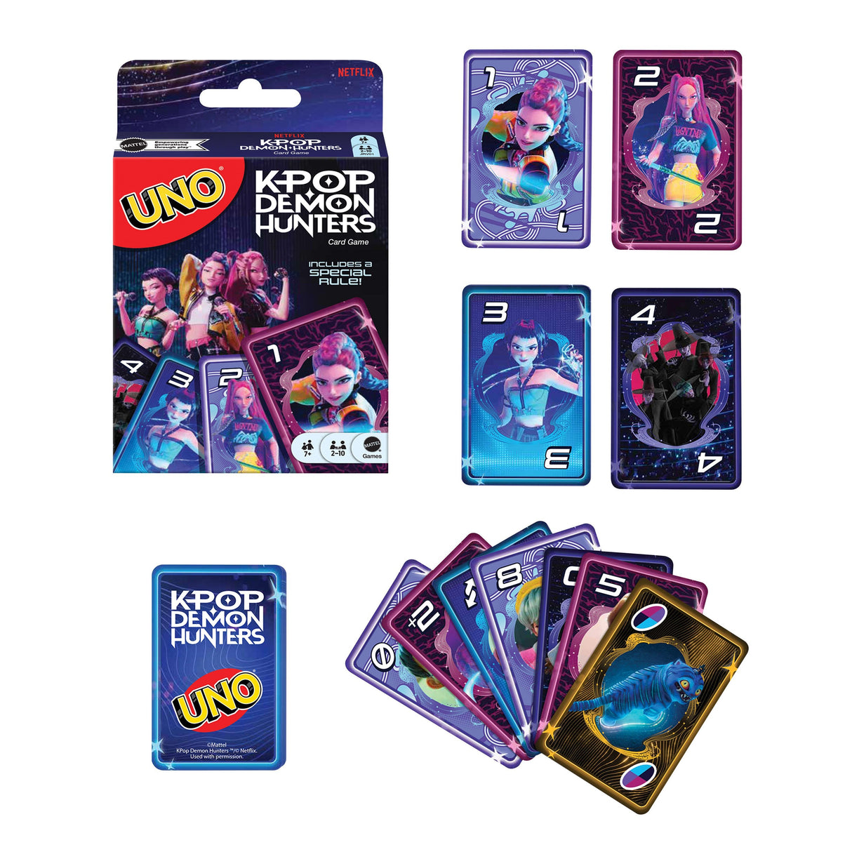 Juego Cartas Uno K-Pop Demon Hunters