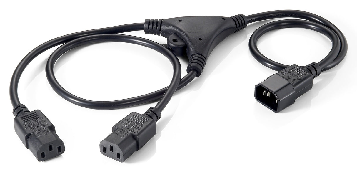 EAN 4015867166338 - Equip 112210 Negro 1,6 m C14 acoplador Acoplador C13 2 x imagen 1