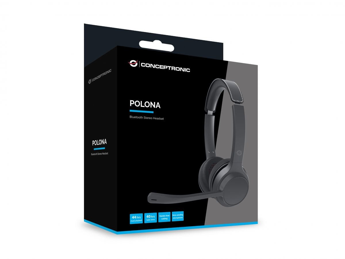 EAN 4015867234334 - Conceptronic POLONA04B auricular y casco Auriculares Inalámbrico y alámbrico Diadema Llamadas/Música USB imagen 6