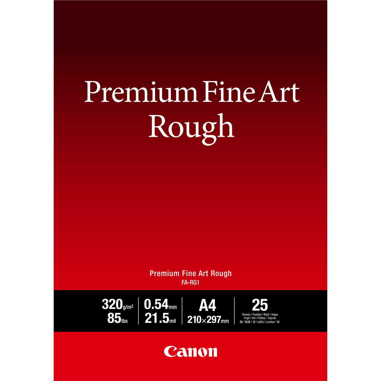 Canon Fa-Rg 1 Premium Fine Art Rough A 4, 25 Blatt, 320 G