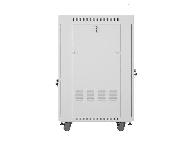 Gabinete Rack 19'' 22u 600x800 Gris Puerta De Cristal Lcd Flack Pack
