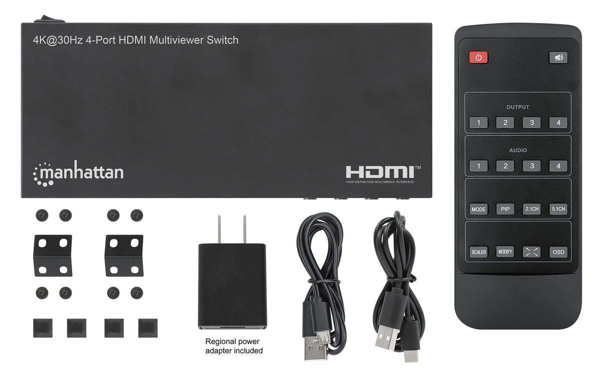 EAN 0766623208406 - Manhattan 208406 interruptor de video HDMI imagen 9