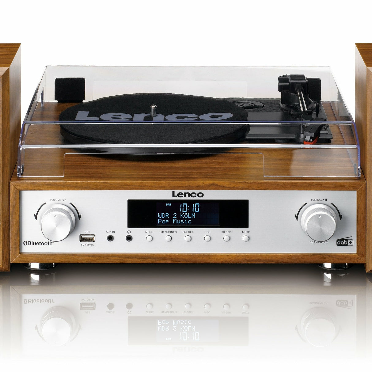 Tocadisco Lenco Mc-160wd Wood