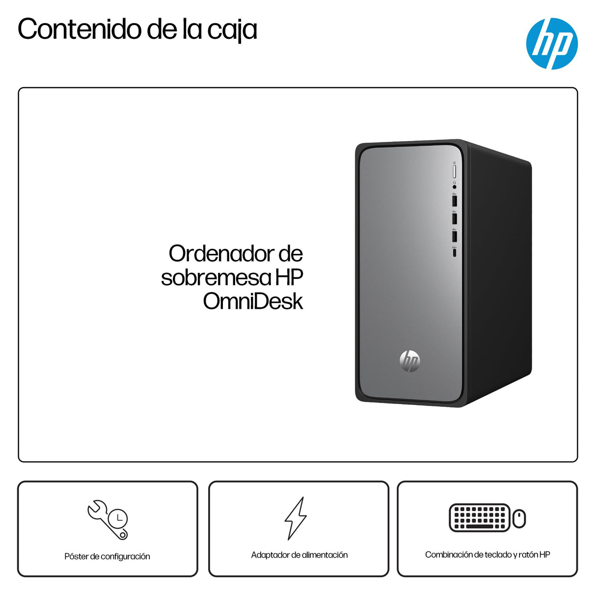 EAN 0199642962361 - HP OmniDesk M02-0021ns Intel® Core™ i5 i5-14400 16 GB DDR5-SDRAM 1 TB SSD FreeDOS Torre PC Plata imagen 10