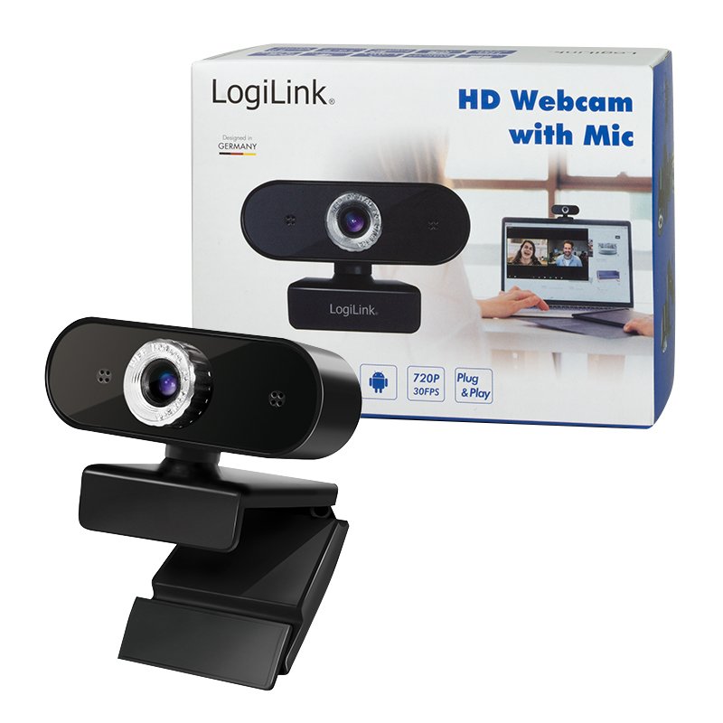 EAN 4052792061024 - LogiLink UA0368 cámara web 1280 x 720 Pixeles USB 2.0 Negro imagen 10