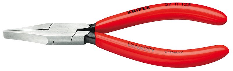 Alicate De Punta Plana Recta Knipex 37 11 125 Para Electrónica Y Mecánica De Precisión 125 Mm