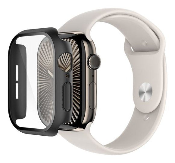 Belkin Temp.Curve 2in1 360 Antib Displ.Apple Watch 10, 46mm Schw.