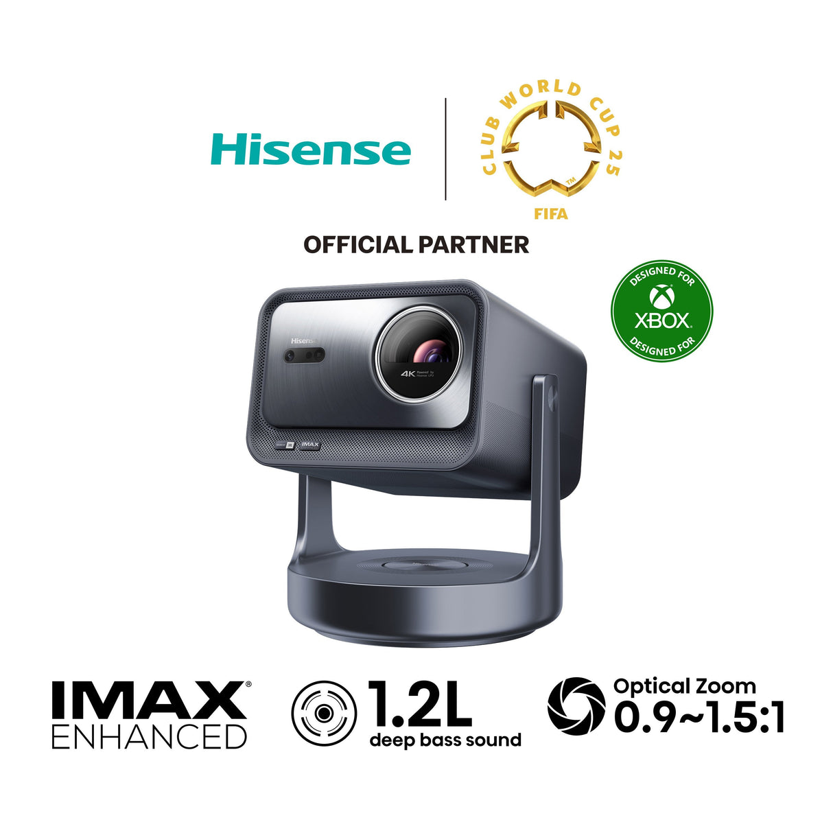 Hisense C2 Ultra 4k Gris Metalizado Mini Proyector Láser Uhd 4k Hdr