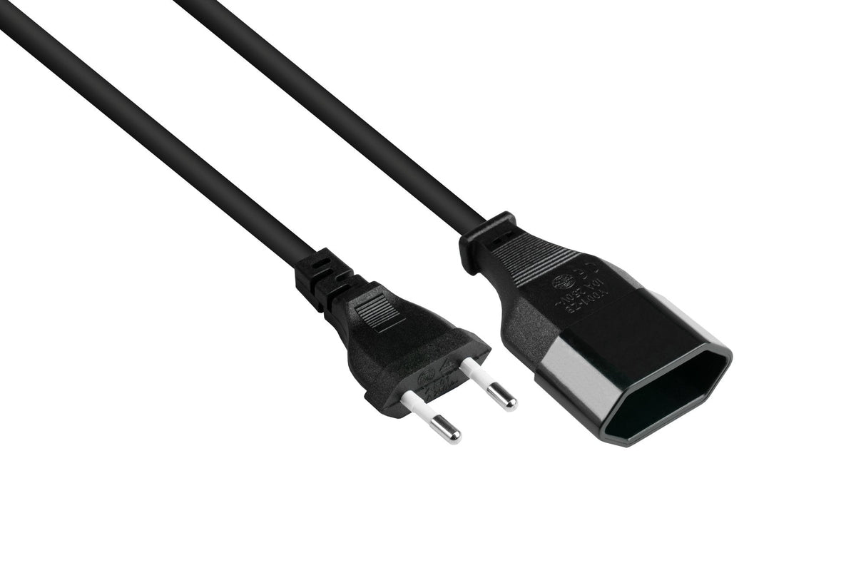 Good Connections Euro-Verlängerung Schwarz 0,5m