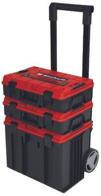 Caja Del Sistema Einhell E-Case Tower, Carro De Herramientas (Negro/Rojo, 1x E-Case L, 2x E-Case S) 4540015