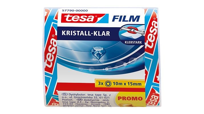 Tesafilm Rollo 10m 15mm Transparente 3uds.