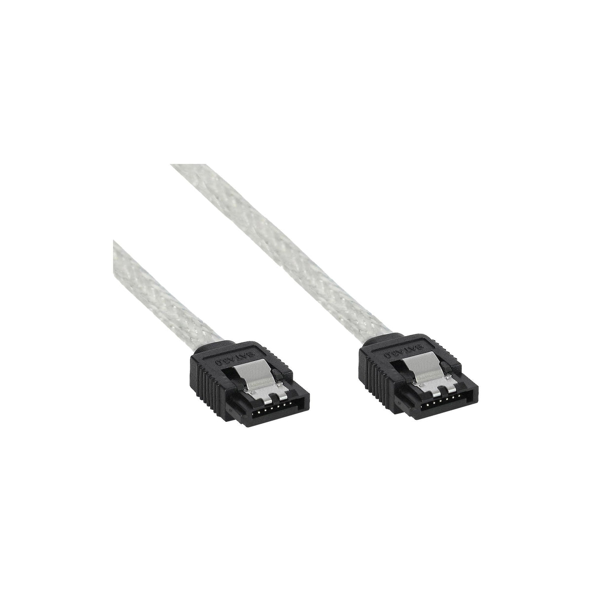 Cable Redondo Inline Sata De 6 Gb/S Con Pestillos 0,75 M