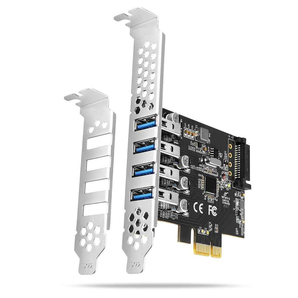 Tarjeta Axagon Pceu-43rs Pcie X1 A 4 Usb 3.0