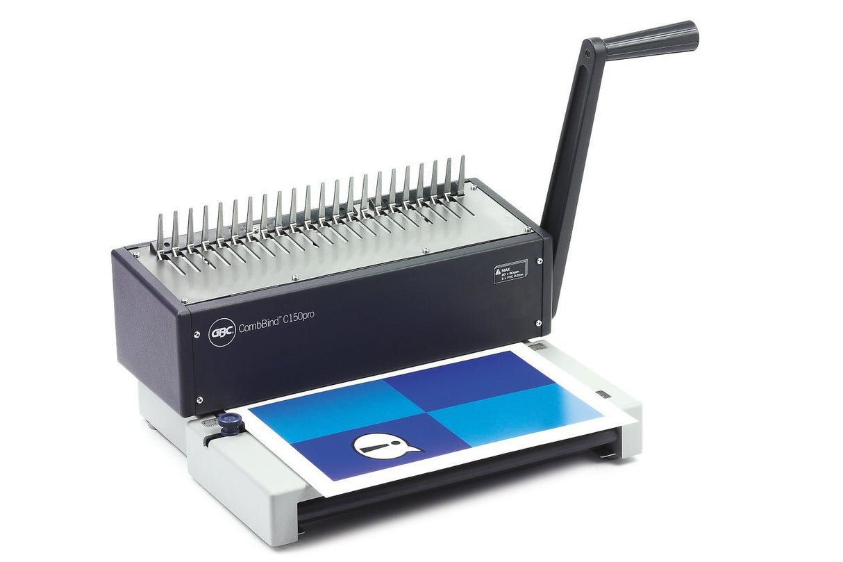 EAN 0013465271106 - GBC CombBind C150Pro Encuadernadora de canutillo 450 hojas Aluminio, Negro imagen 2
