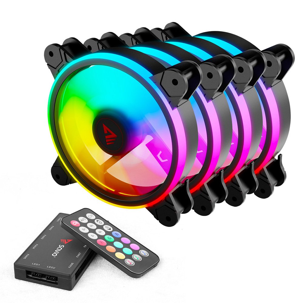 EAN 5901986047940 - Savio FAN-01 4-pack 120mm ARGB fan including controller and remote control Carcasa del ordenador Ventilad imagen 1
