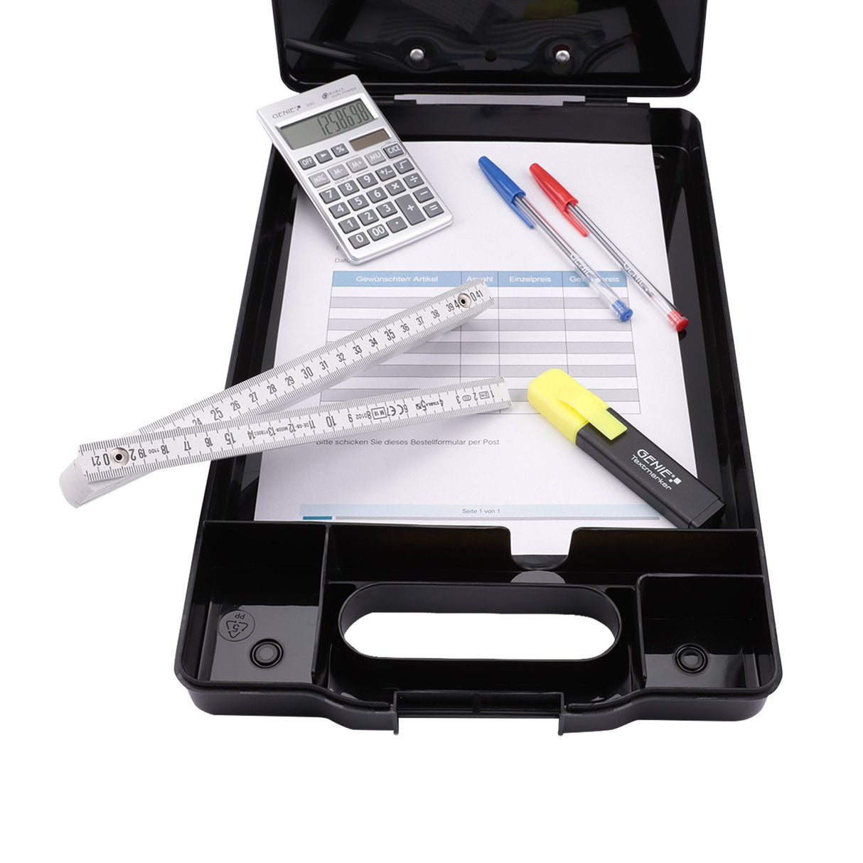 Portapapeles Genie Cl900b Con Compartimento De Almacenamiento Negro