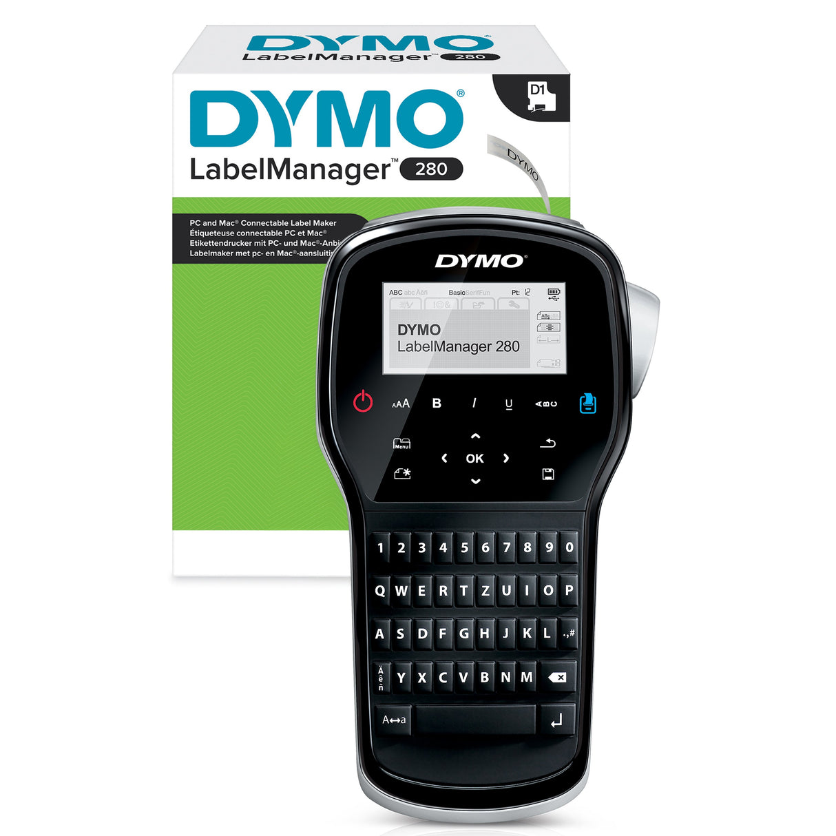 EAN 3501170968970 - DYMO LabelManager 280 QWZ impresora de etiquetas Transferencia térmica 180 x 180 DPI 15 mm/s Inalámbrico imagen 2