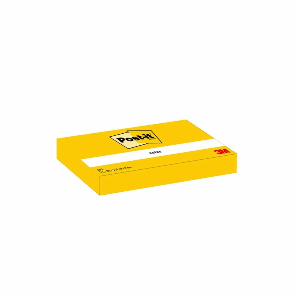 Post-It Pack De 12 Blocs De 100 Notas Adhesivas Reposicionables - Forma Rectangular - 38x51mm - Amarillo Claro