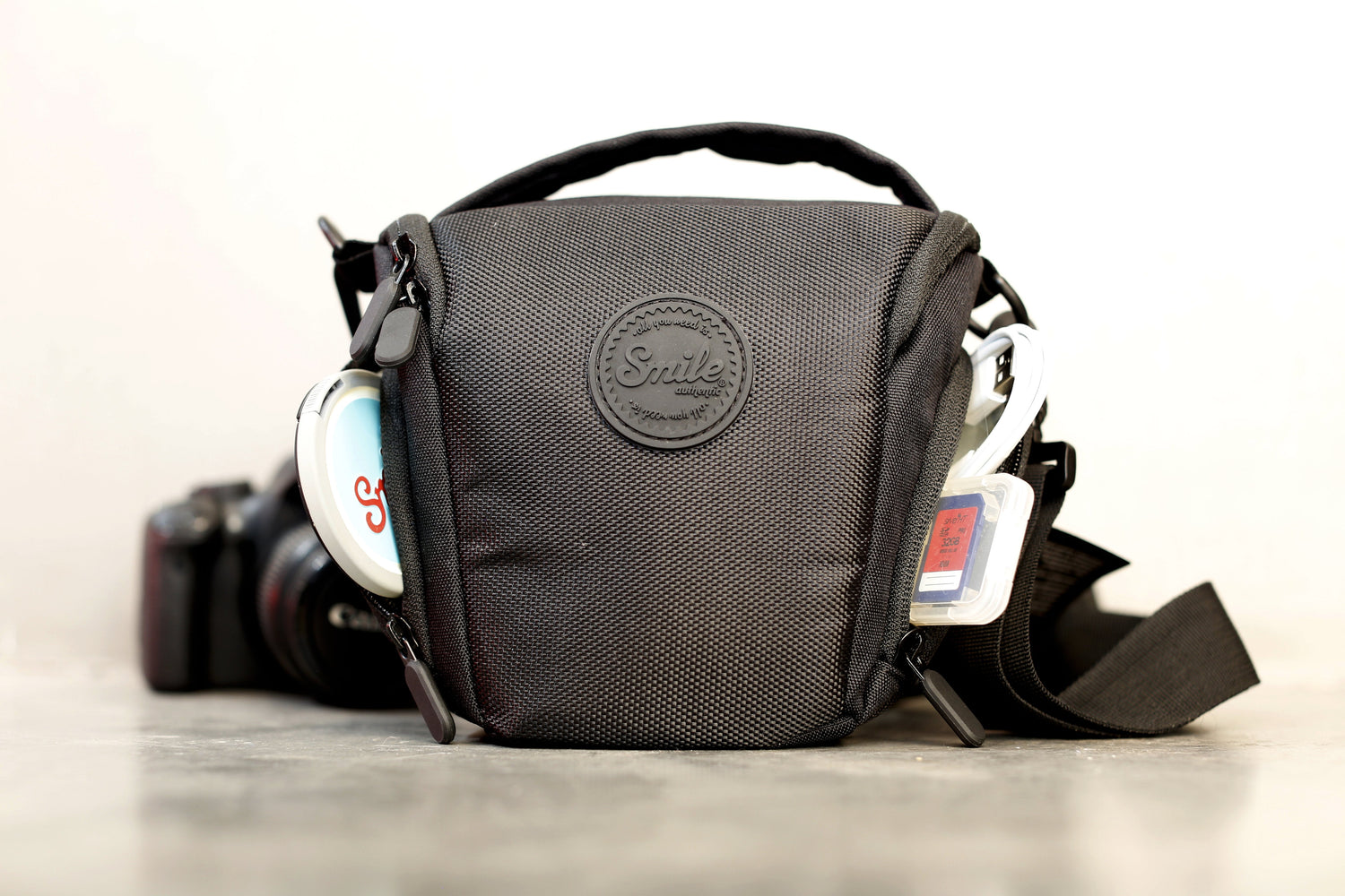 Bolsa Camara Foto Reflex  Dslr Smile Holster Negro