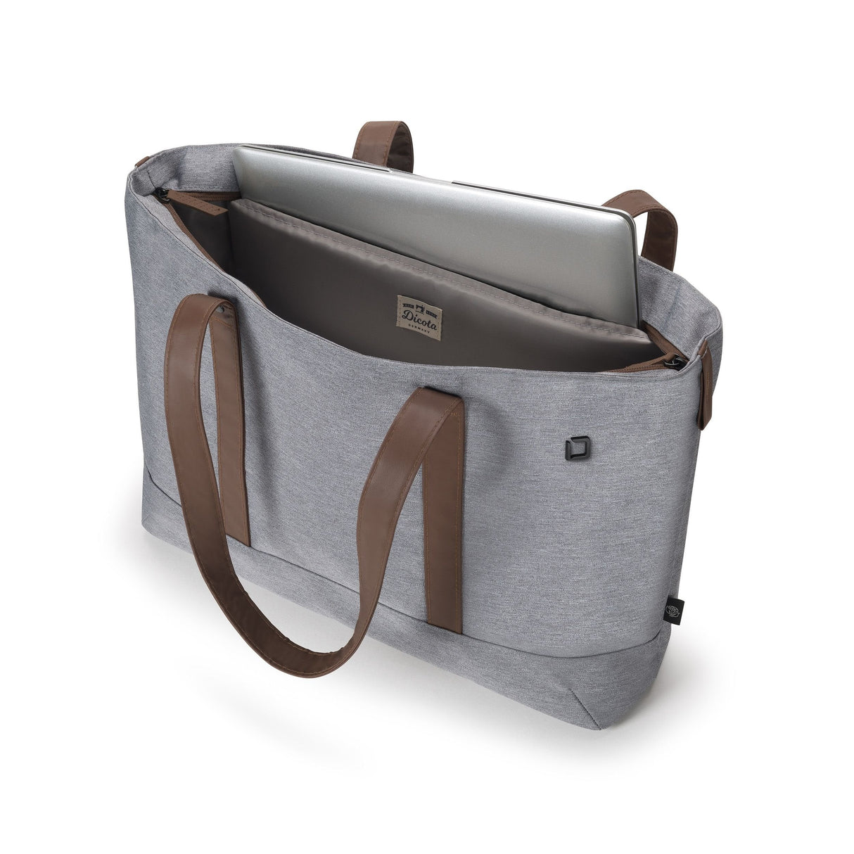 Bolso Dicota Shopper Eco Motion Gris, Hasta 35,8 Cm 14,1 Pulgadas