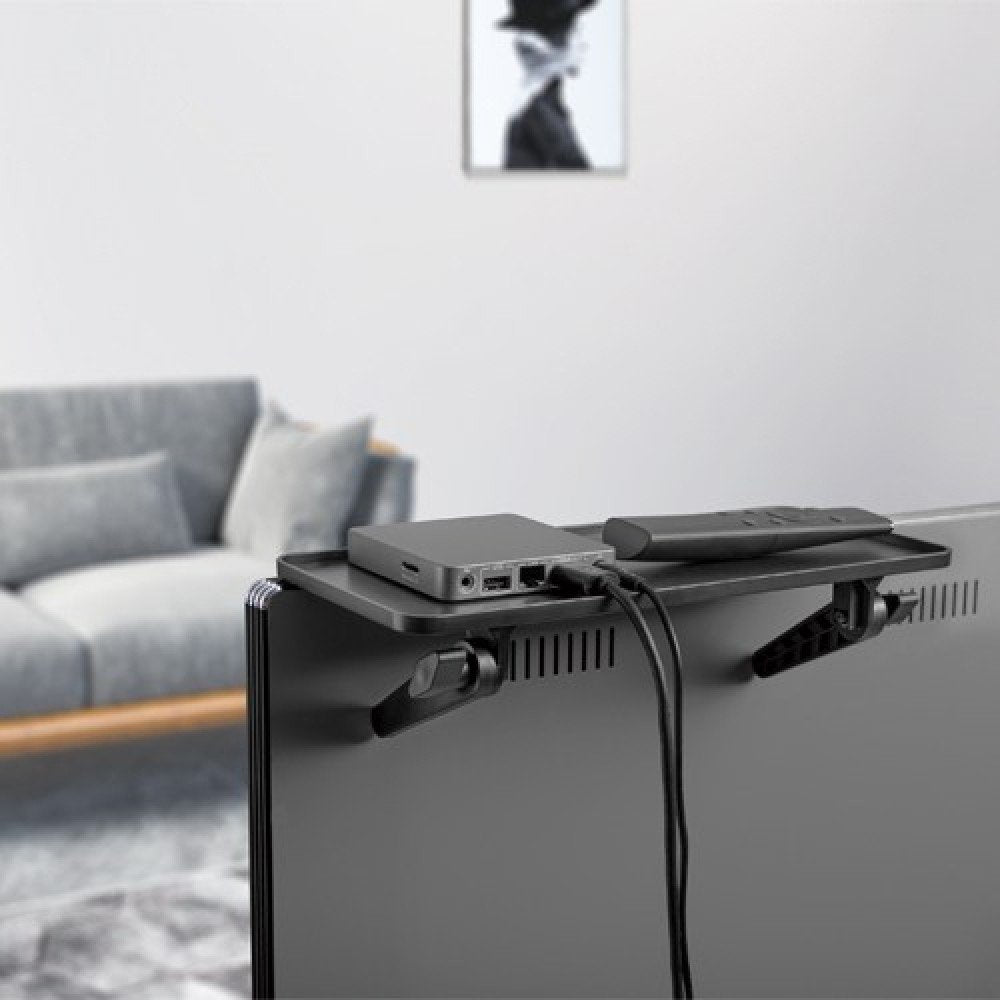 Techly Top Shelf Adjustable For Tv Screen Black