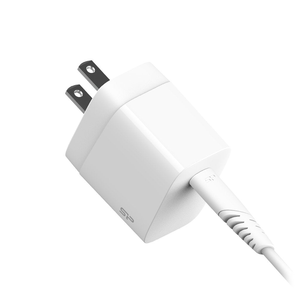 Cargador Silicon-Power Wall Charger Qm10 16w 60w Typc Blanco
