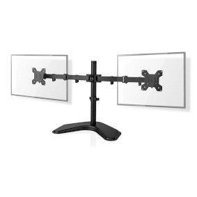 Nedis Schreibtisch Monitorhalterung 2 Bildschirme 15 - 32 " 75x75 / 100x100 Vollbeweglich
