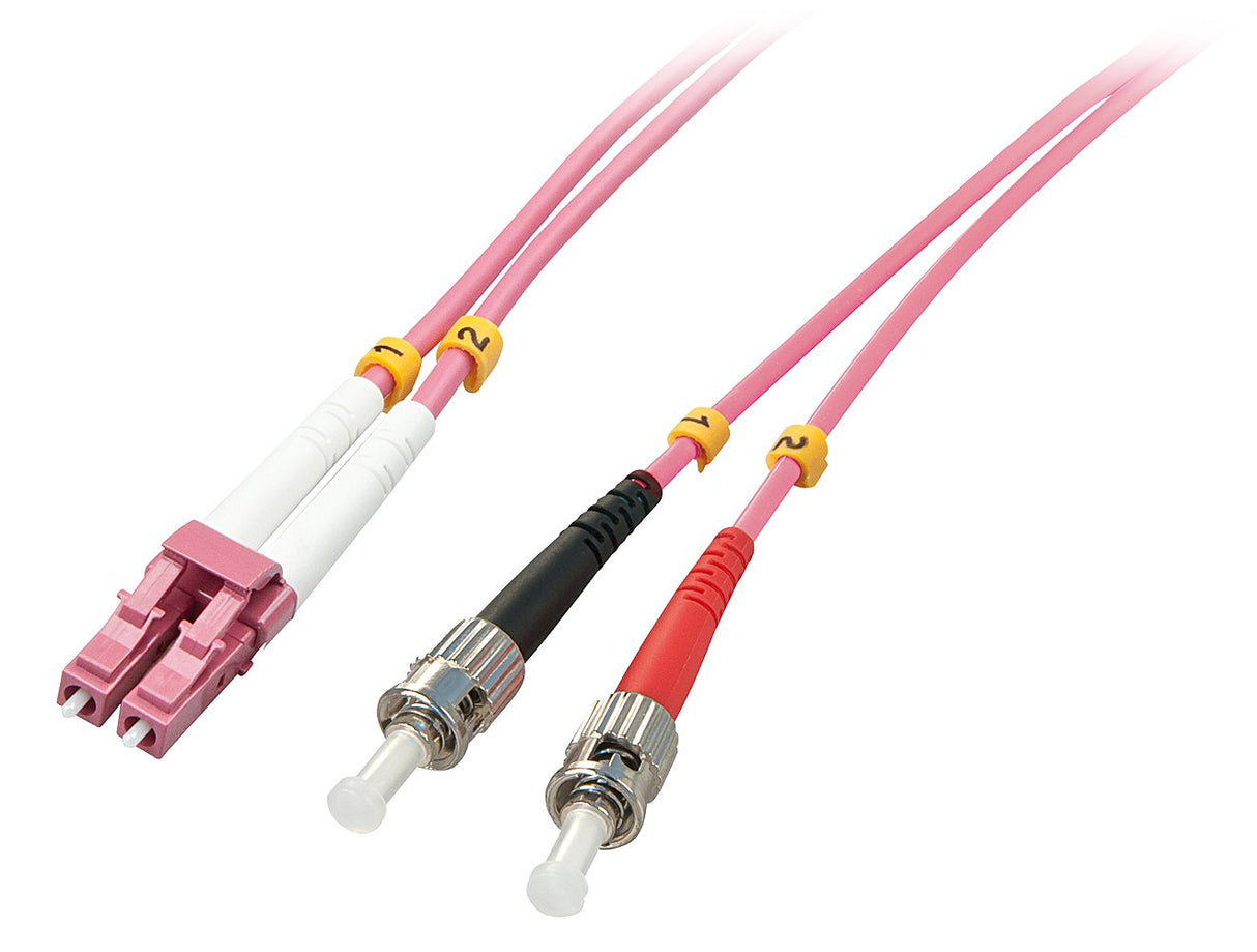 Cable Dúplex De Fibra Óptica Lindy Lc/St Om4 5m 50/125æm Multimodo