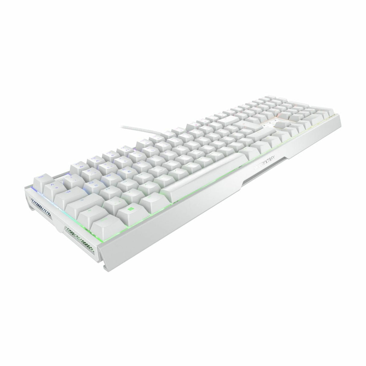 Cherry Xtrfy Mx 3.1, Teclado De Juegos White/Silver, De-Layout, Cherry Mx2a Brown G80-3890liade-0