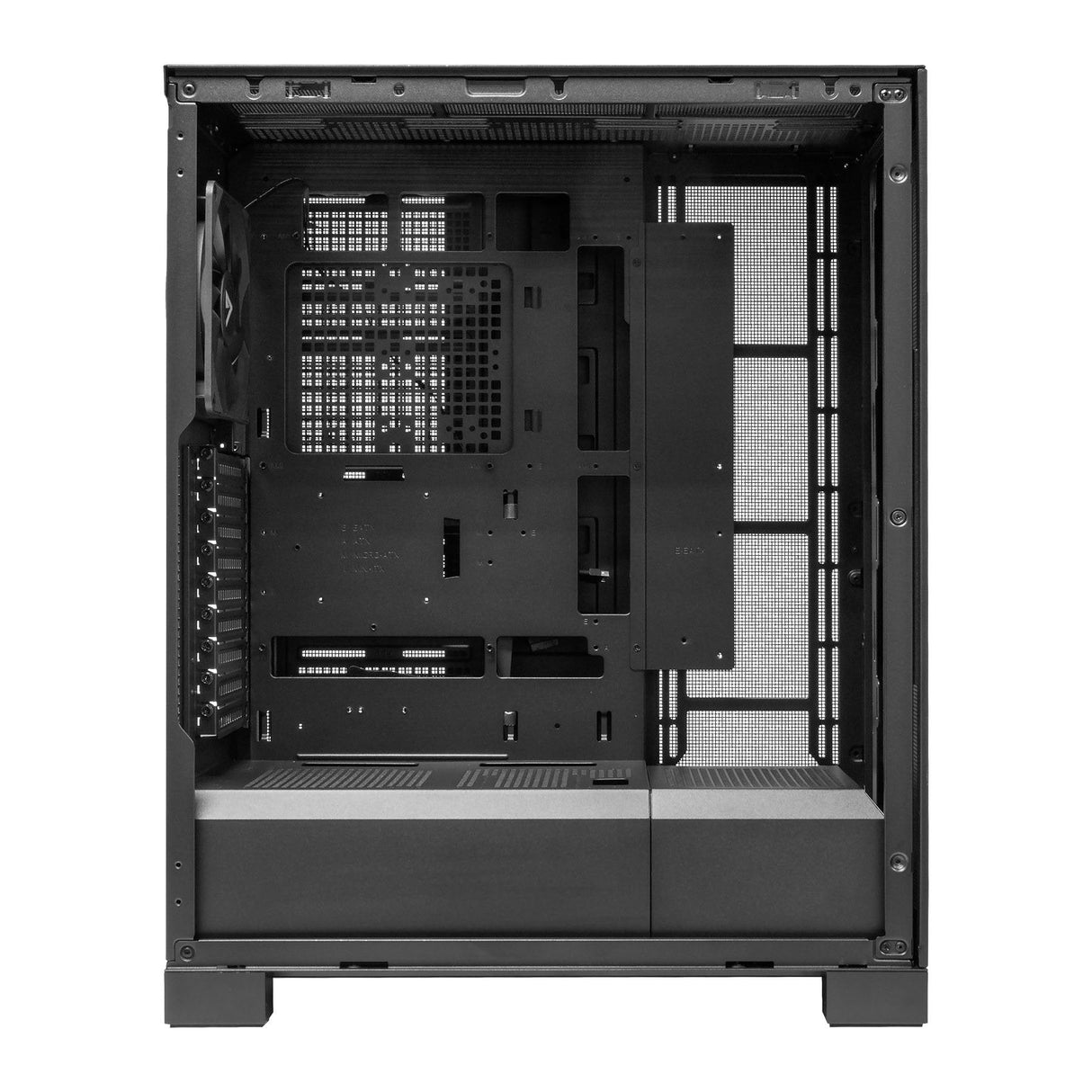 Caja Pc E-Atx Torre Abysm Ai Pro 100 Workstation Negra 9xslots 6xssd 2xhdd 2xusb 3.0 1xusb-C Color Negro