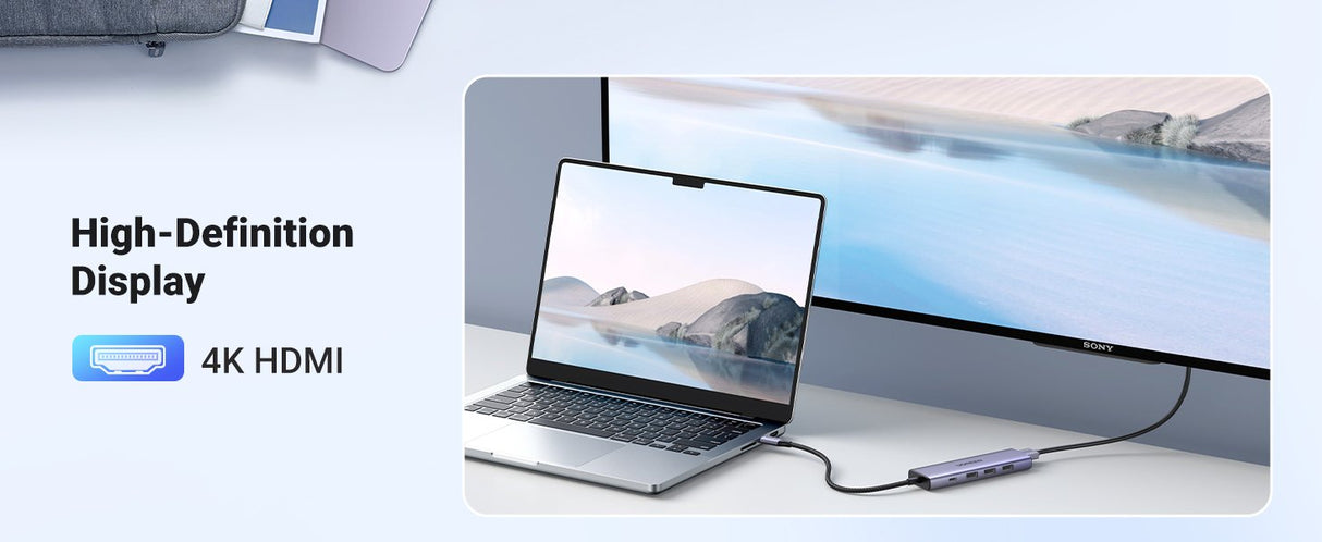 Hub Ugreen 5in1 Usbc To Hdmi+3*Usb 3.0 A+Pd