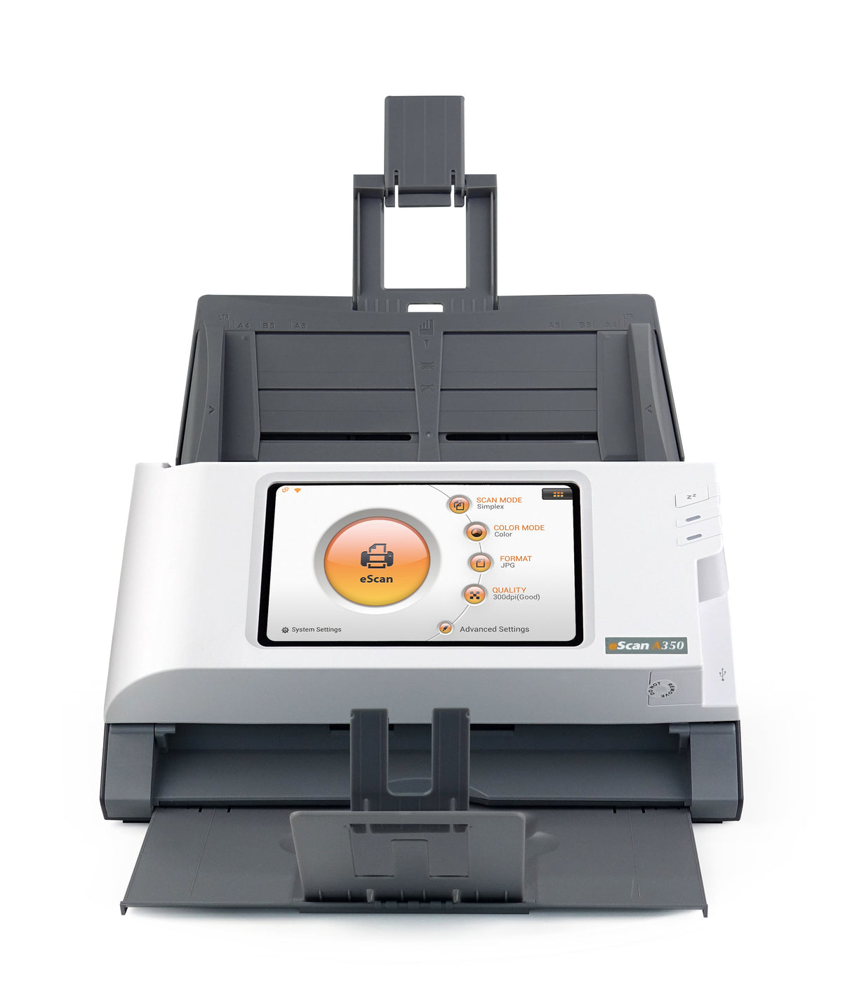EAN 4042485637780 - Plustek eScan A350 Essential Escáner con alimentador automático de documentos (ADF) 600 x 600 DPI A4 Negr imagen 1