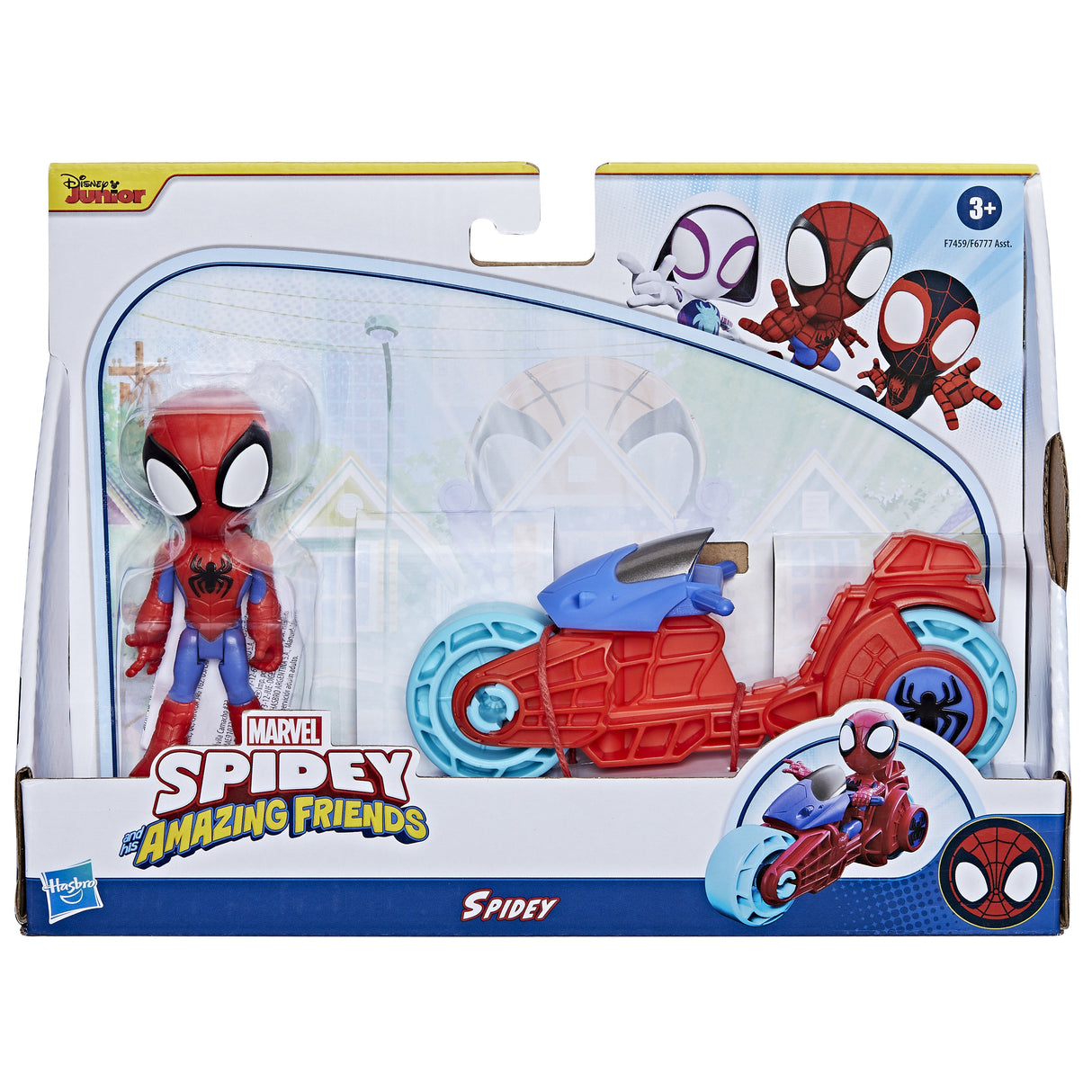 Hasbro Marvel Spidey And His Amazing Friends Spidey Figura Con Vehículo F74595x0