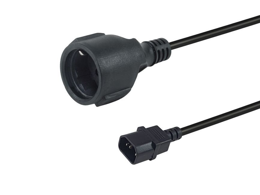 EAN 4015867240984 - Equip 112106 cable de transmisión Negro 0,25 m IEC C14 CEE7/3 imagen 1