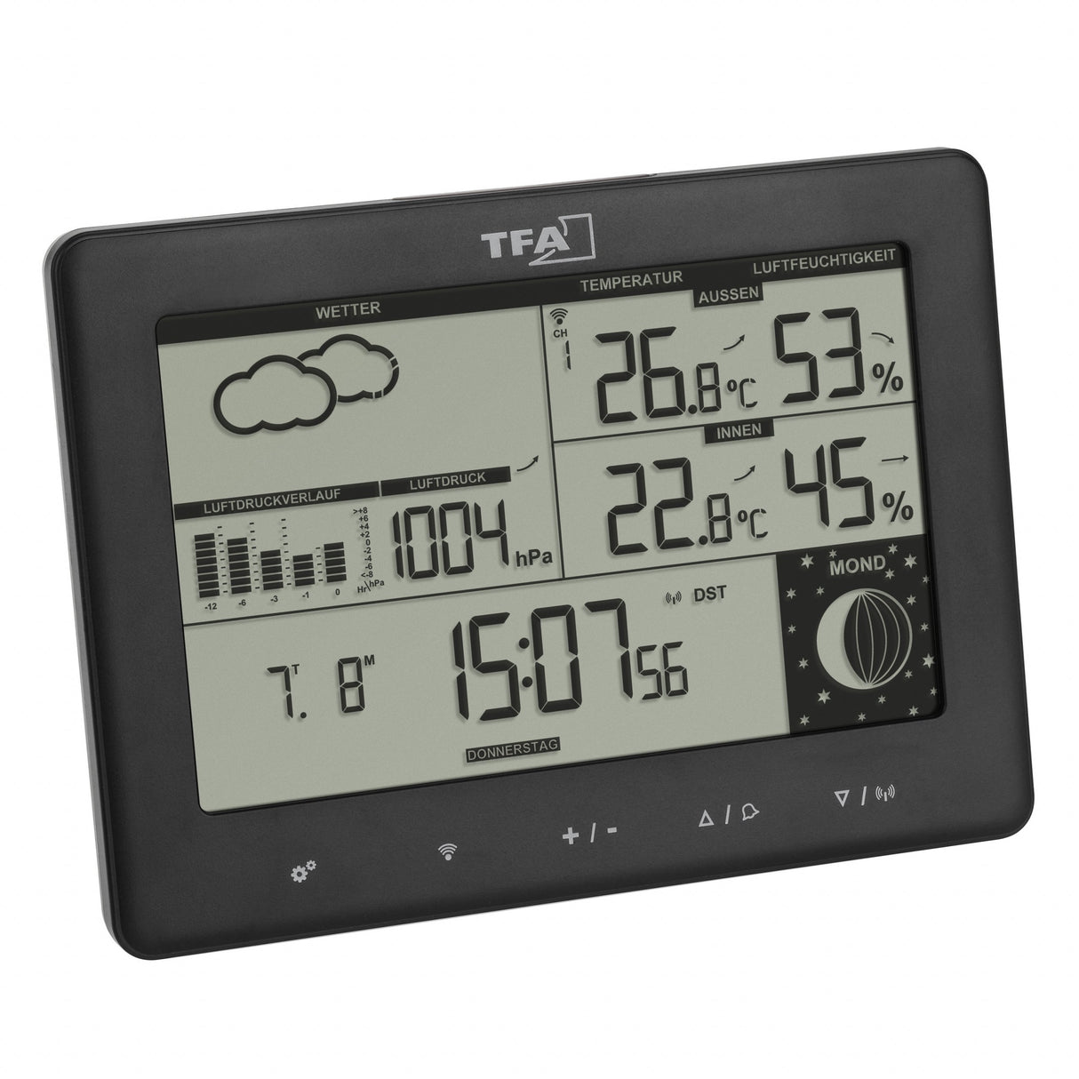 EAN 4009816036186 - TFA-Dostmann Elements Negro Batería imagen 1