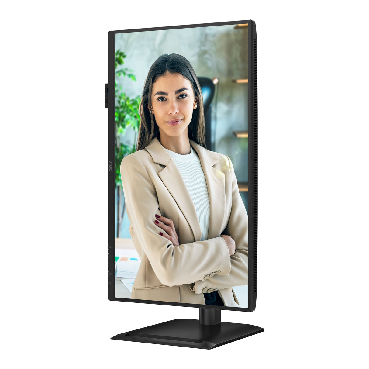 Monitor Aoc 24p4u 23.8" 1920 X 1080 Pixeles Full Hd Negro
