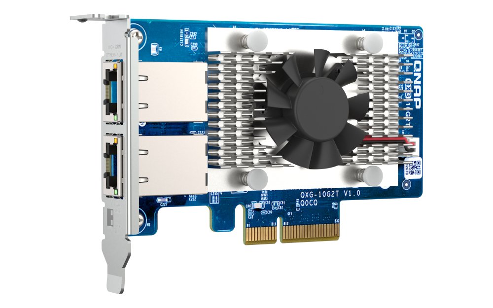 Adaptador De Red Oqnap Qxg-10g2t Pcie 10 Gbe Rj45 X2