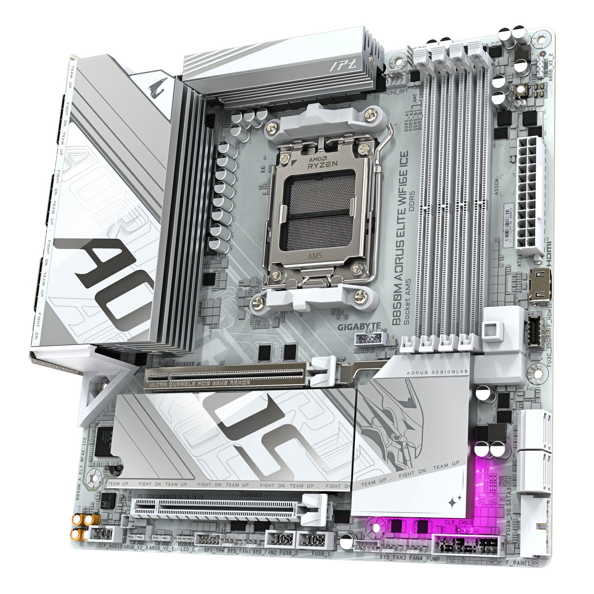 EAN 4719331866082 - GIGABYTE B850M AORUS ELITE WIFI6E ICE AMD B850 Zócalo AM5 micro ATX imagen 4