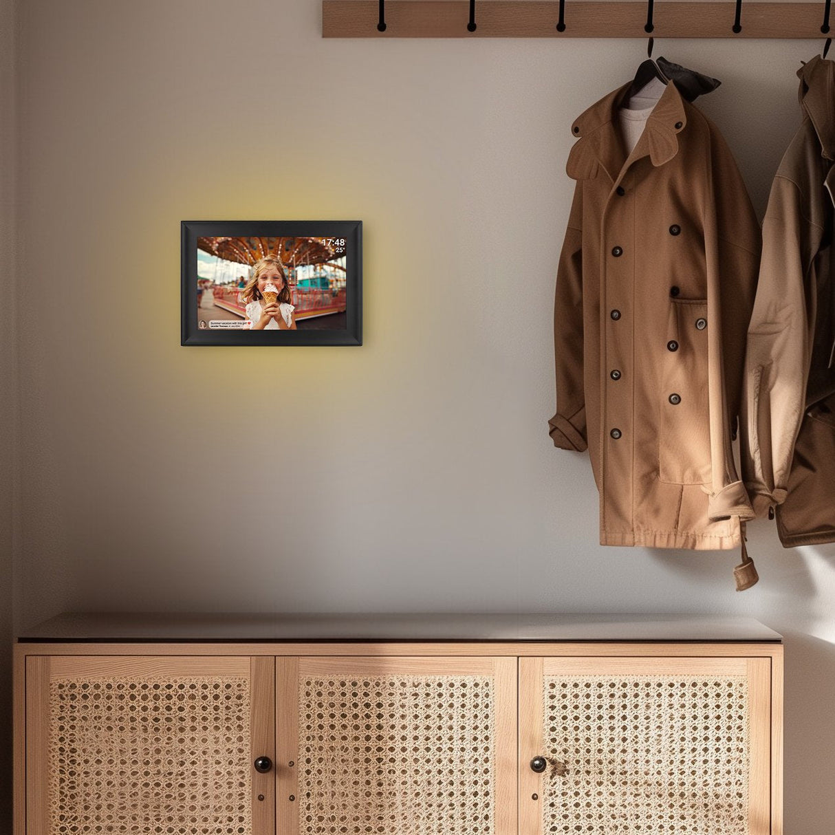 Denver Pff-1080b Marco Fotográfico Digital Negro 25,6 Cm (10.1") Pantalla Táctil Wifi