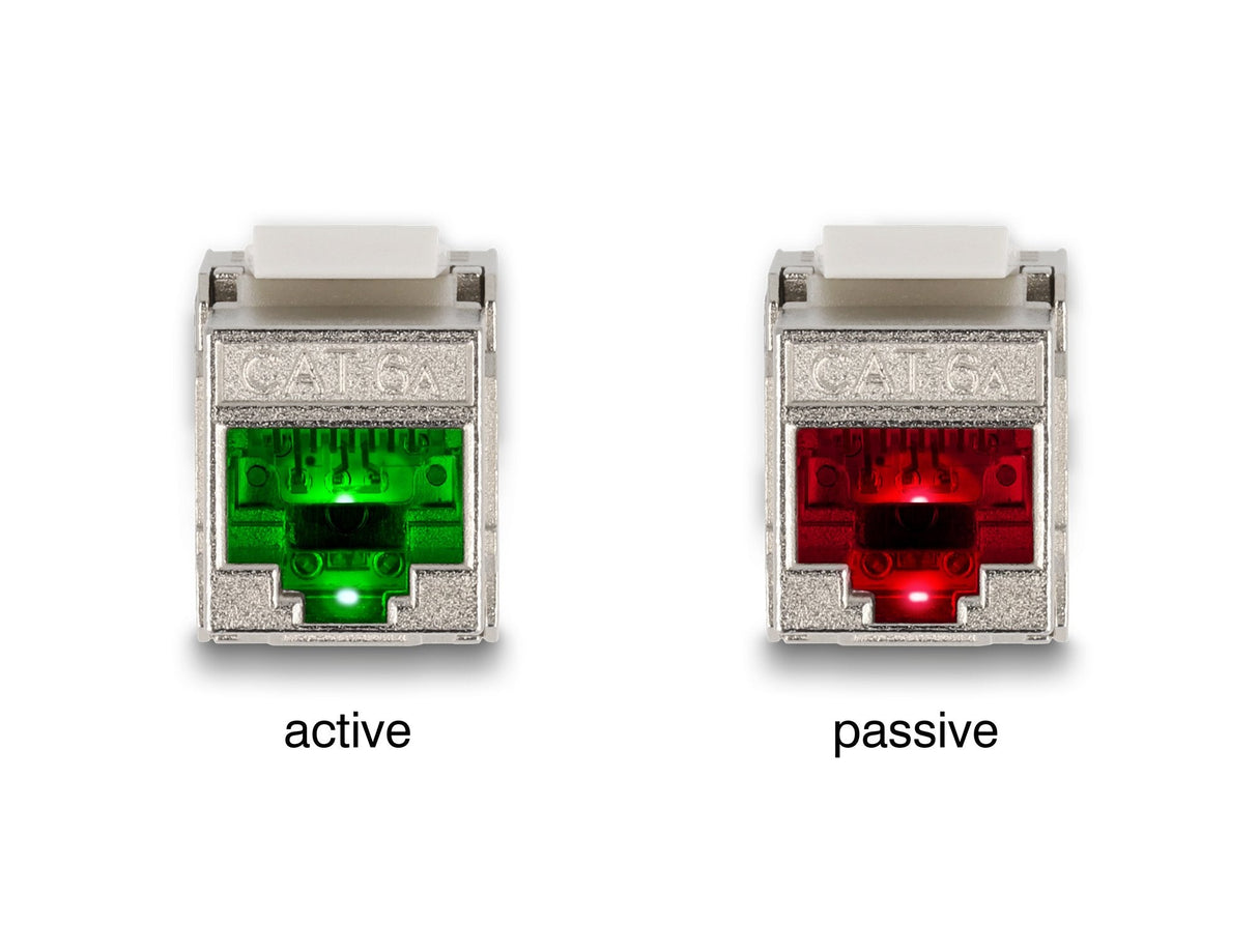 Delock 87856 Módulo Keystone Rj45 Hembra A Lsa Cat.6a Con Led