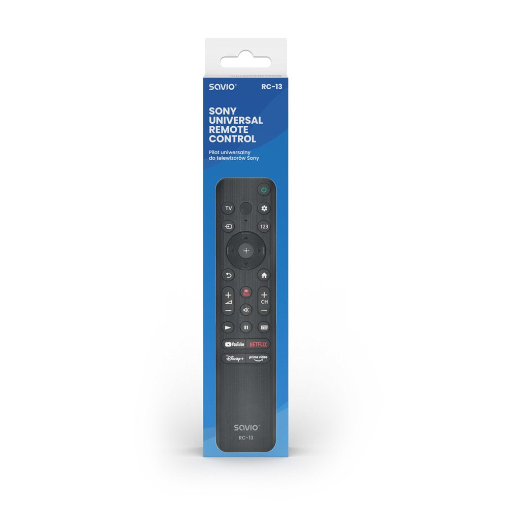 Mando A Distancia Universal Savio/Reemplazo Para Sony Tv, Smart Tv, Rc-13