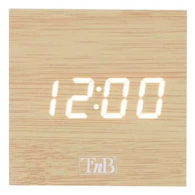 Tnb Joy - Reloj Led 3 Alarmas - Efecto Madera